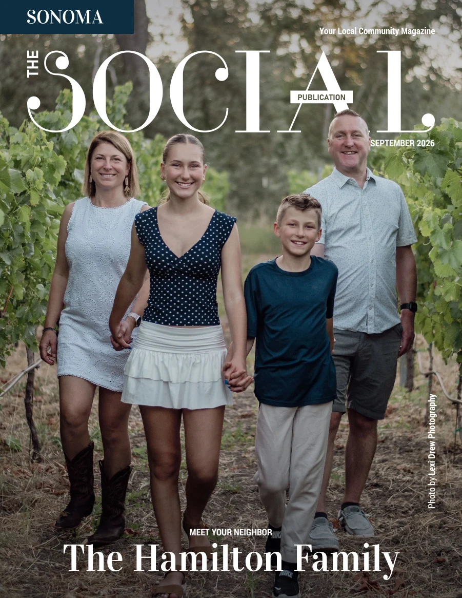 Sonoma magazine cover: The Hamilton Family